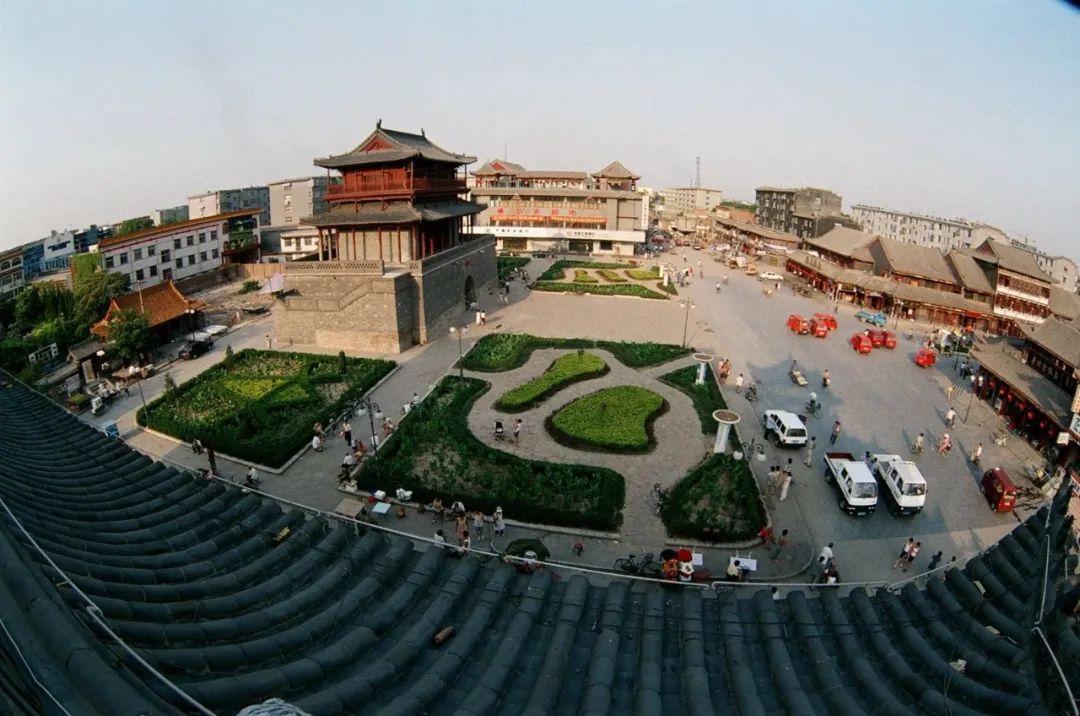 古城墙上的邢台风景